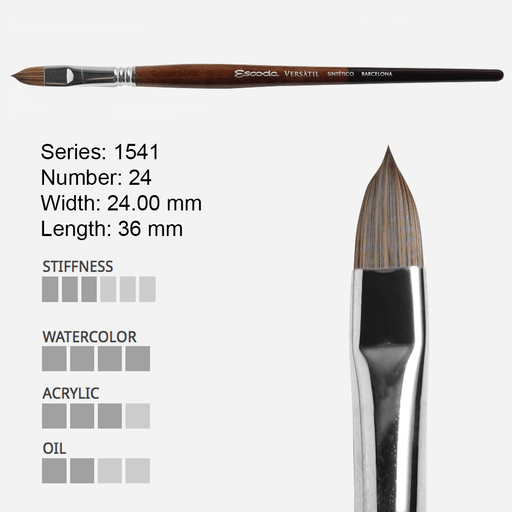 ESCODA Versatil Synthetic Kolinsky Filbert Brush 24