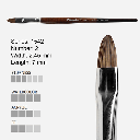 ESCODA Versatil Synthetic Kolinsky Bright Brush 2