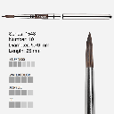 ESCODA Versatil Synthetic Kolinsky Travel Brush 10