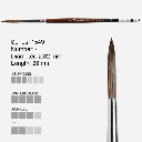 ESCODA Versatil Synthetic Kolinsky Long Round Brush 4