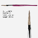 ESCODA Bravo Filleting & Lettering Ox Long Filbert Brush 2