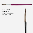 ESCODA Bravo Filleting & Lettering Ox Round Brush 4