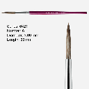 ESCODA Bravo Filleting & Lettering Ox Round Brush 6