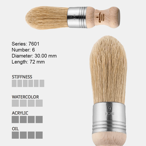 ESCODA Restore Bristle Round Oval Brush 6