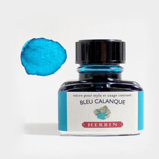 JACQUES HERBIN Fountain Pen Ink 30ml Bleu Calanque