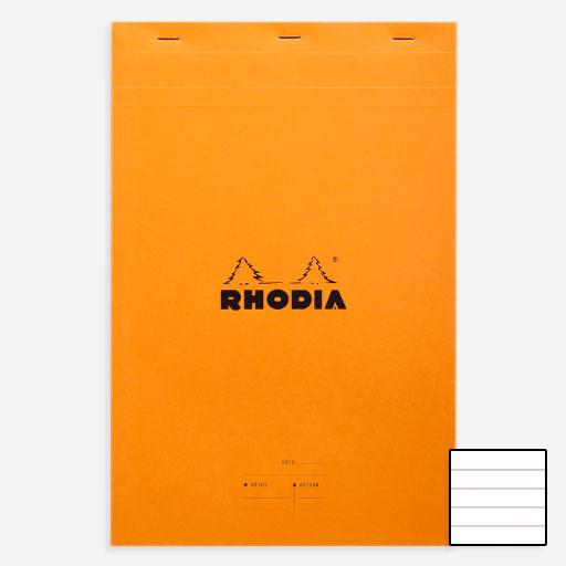 RHODIA Meeting Notepad 80gsm Lined A4+ x 80 Orange