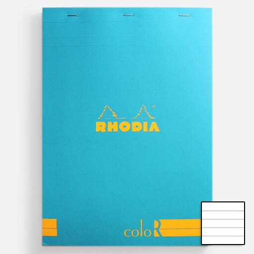 RHODIA Basics “R” Lined Notepad 90gsm A4 x 70 Turquoise Blue