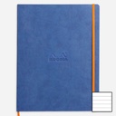 RHODIA Softcover Notebook 90gsm Lined A4+ x 80 Sapphire Blue