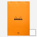 RHODIA Basics Yellow Paper Lined Notepad 80gsm A4+ x 80