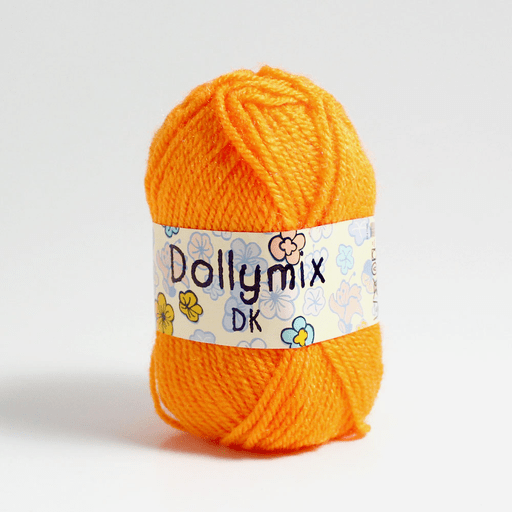 KING COLE Dolly Mix Acrylic Yarn 25g Orange