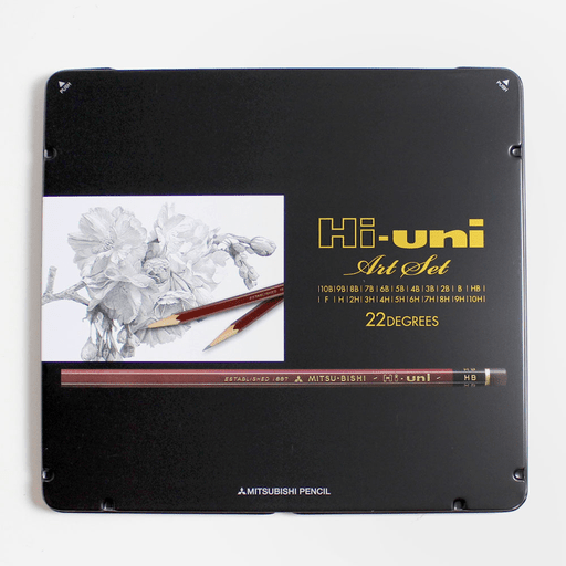 MITSUBISHI Hi-Uni Graphite Pencil Art Set x 22