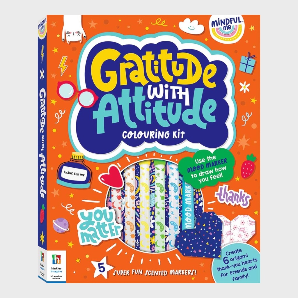 HINKLER Mindful Me Gratitude With Attitude Coloring Kit