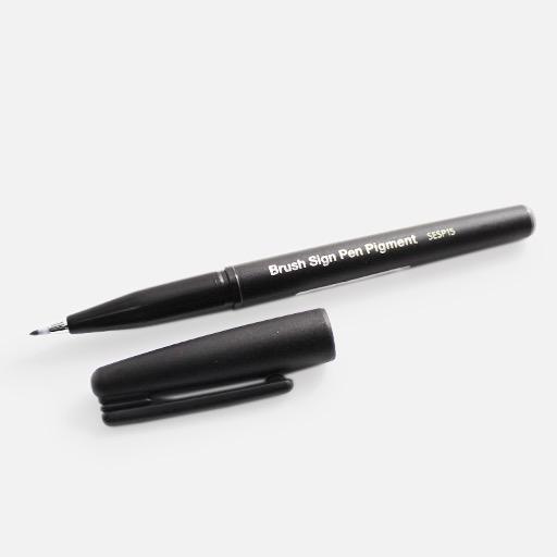 PENTEL Pigment Brush Sign Pen Black