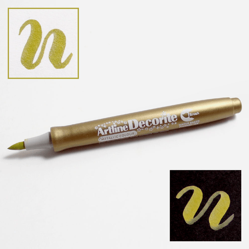 ARTLINE Decorite Brush Marker Metallic Gold
