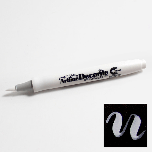 ARTLINE Decorite Brush Marker White