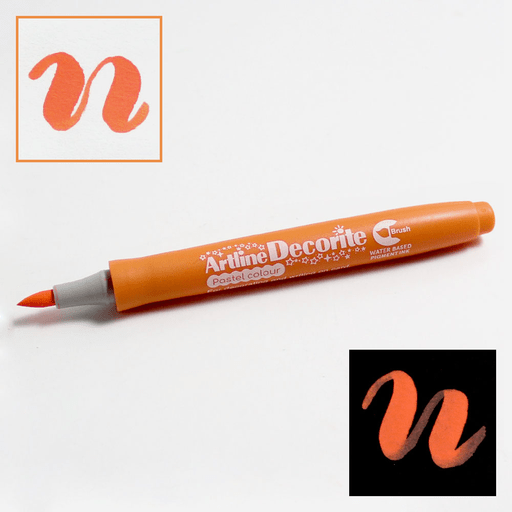 ARTLINE Decorite Brush Marker Pastel Orange