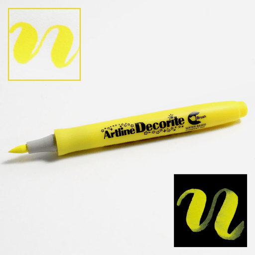ARTLINE Decorite Brush Marker Yellow