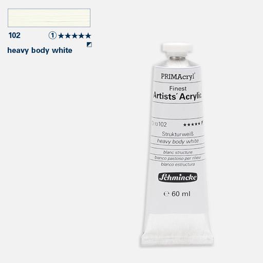 SCHMINCKE Primacryl Professional Heavy Body Acrylic 60ml Heavy Body White