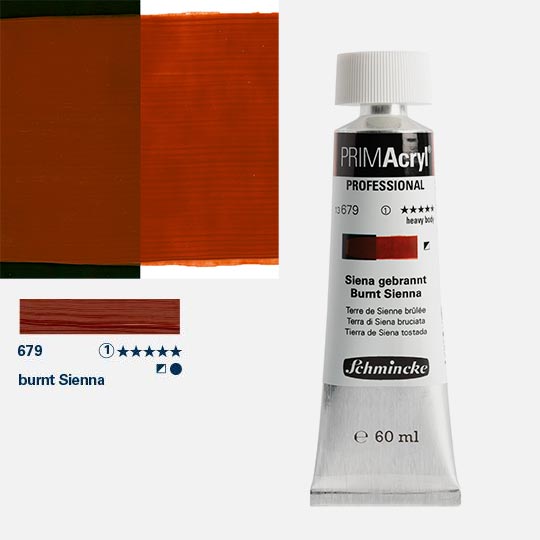 SCHMINCKE Primacryl Professional Heavy Body Acrylic 60ml Burnt Sienna