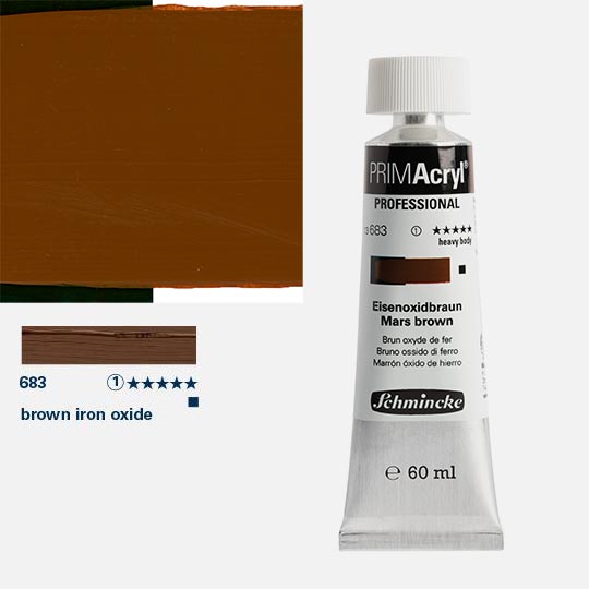 SCHMINCKE Primacryl Professional Heavy Body Acrylic 60ml Mars Brown