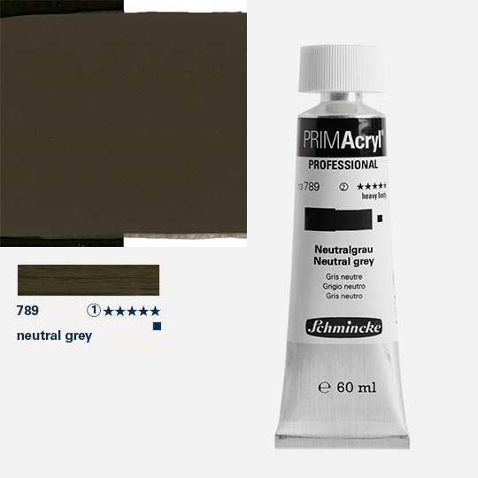 SCHMINCKE Primacryl Professional Heavy Body Acrylic 60ml Neutral Grey