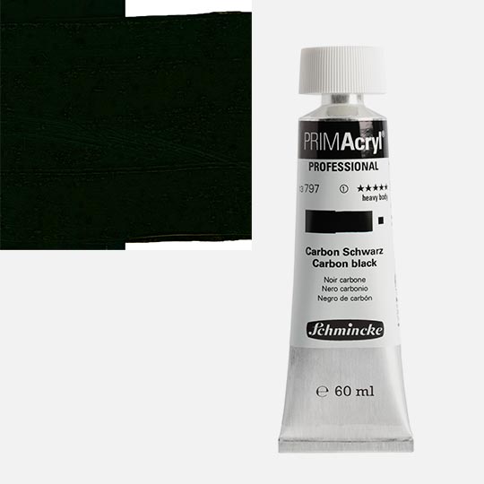 SCHMINCKE Primacryl Professional Heavy Body Acrylic 60ml Carbon Black