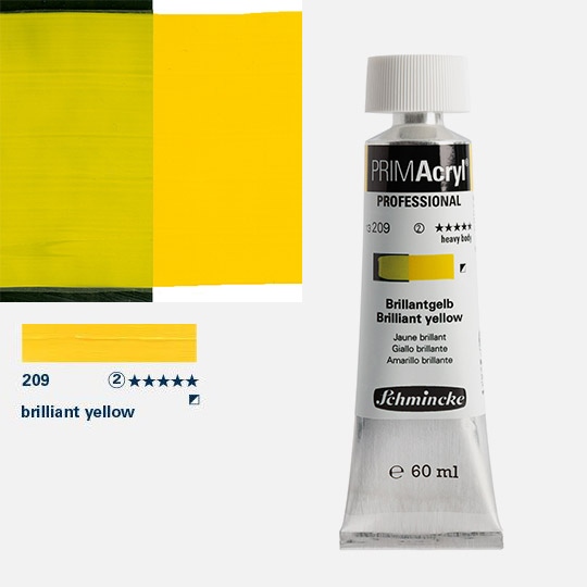 SCHMINCKE Primacryl Professional Heavy Body Acrylic 60ml Brilliant Yellow