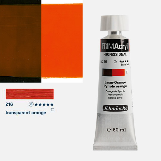 SCHMINCKE Primacryl Professional Heavy Body Acrylic 60ml Pyrrole orange