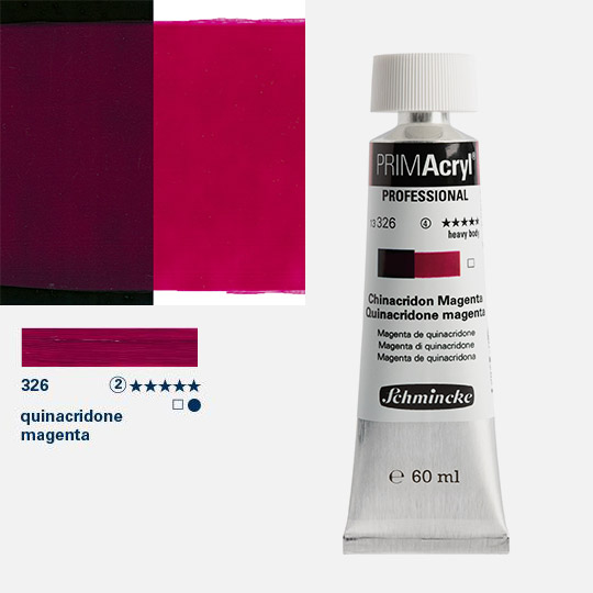 SCHMINCKE Primacryl Professional Heavy Body Acrylic 60ml Quinacridone Magenta