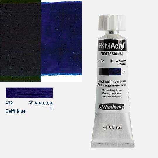 SCHMINCKE Primacryl Professional Heavy Body Acrylic 60ml Anthraquinone Blue