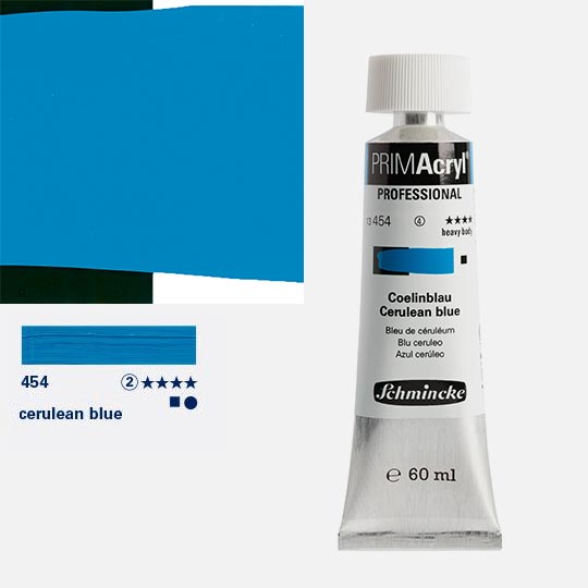 SCHMINCKE Primacryl Professional Heavy Body Acrylic 60ml Cerulean Blue