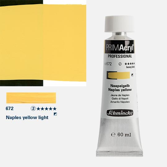 SCHMINCKE Primacryl Professional Heavy Body Acrylic 60ml Naples Yellow