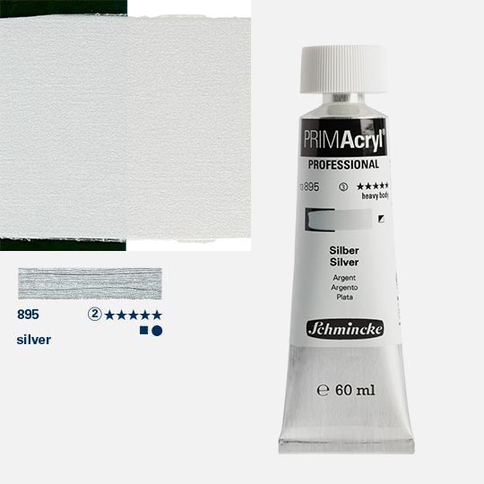 SCHMINCKE Primacryl Professional Heavy Body Acrylic 60ml Silver