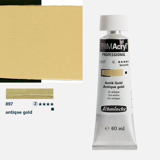 SCHMINCKE Primacryl Professional Heavy Body Acrylic 60ml Antique Gold
