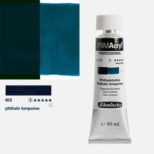 SCHMINCKE Primacryl Professional Heavy Body Acrylic 60ml Phthalo Turquoise