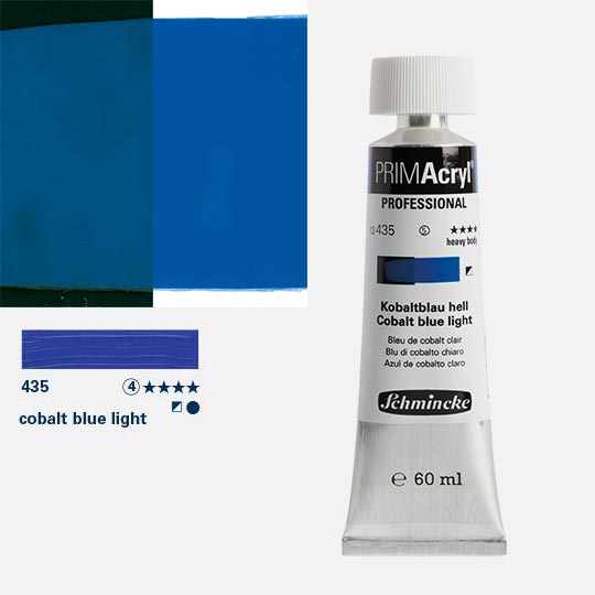SCHMINCKE Primacryl Professional Heavy Body Acrylic 60ml Cobalt Blue Light