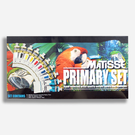 DERIVAN Matisse Structure Acrylic 75ml Primary Set x 10