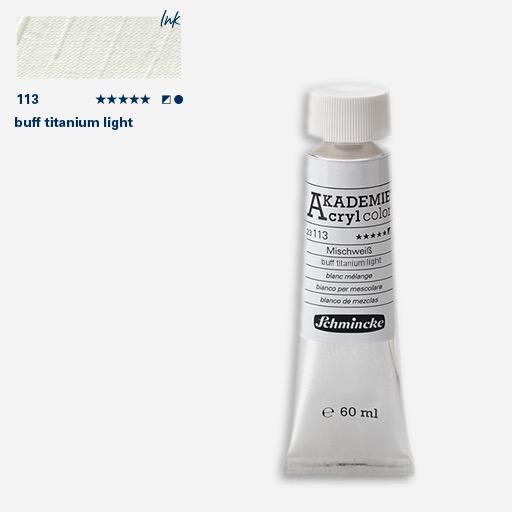 SCHMINCKE Akademie Acrylic 60ml 113 Buff Titanium Light