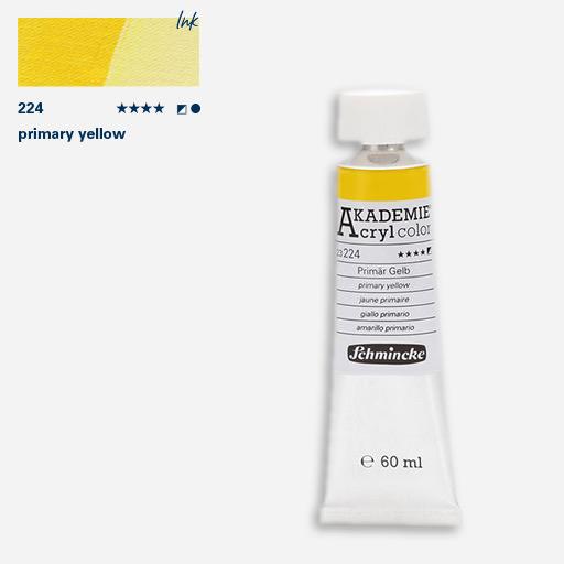 SCHMINCKE Akademie Acrylic 60ml 224 Primary Yellow