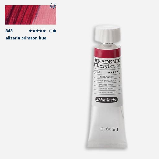 SCHMINCKE Akademie Acrylic 60ml 343 Alizarin Crimson Hue