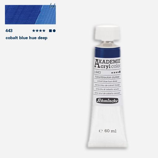 SCHMINCKE Akademie Acrylic 60ml 443 Cobalt Blue Hue Deep