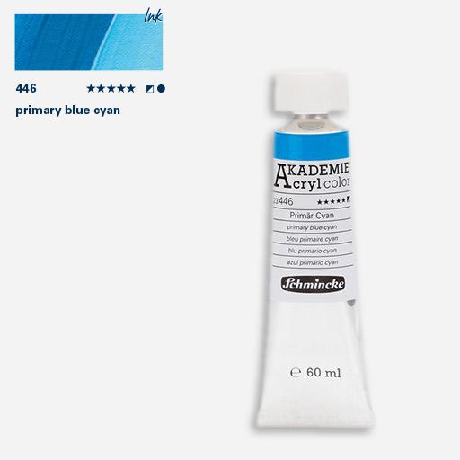 SCHMINCKE Akademie Acrylic 60ml 446 Primary Blue Cyan