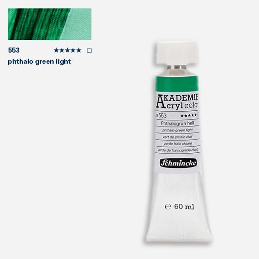 SCHMINCKE Akademie Acrylic 60ml 553 Phthalo Green Light