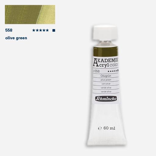 SCHMINCKE Akademie Acrylic 60ml 558 Olive Green