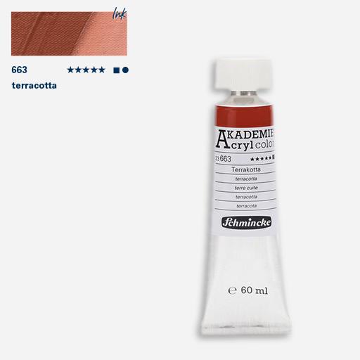 SCHMINCKE Akademie Acrylic 60ml 663 Terracotta