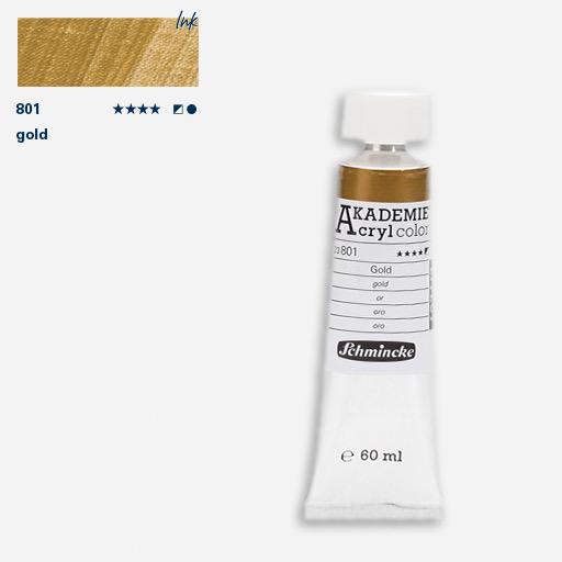 SCHMINCKE Akademie Acrylic 60ml 801 Gold