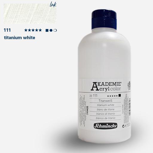 SCHMINCKE Akademie Acrylic 500ml Titanium White