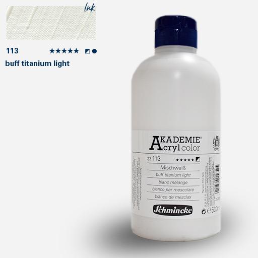SCHMINCKE Akademie Acrylic 500ml Buff Titanium Light