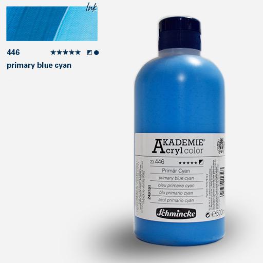 SCHMINCKE Akademie Acrylic 500ml Primary Blue Cyan