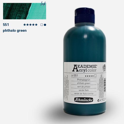 SCHMINCKE Akademie Acrylic 500ml Phthalo Green